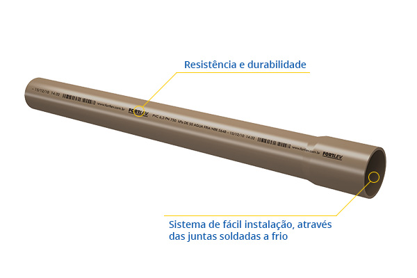 TUBO PVCA SOLDÁVEL 20MM - FORTLEV