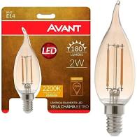 Lampada Led Retro E-14 220V 2200k Vela Chama 02w - Avant