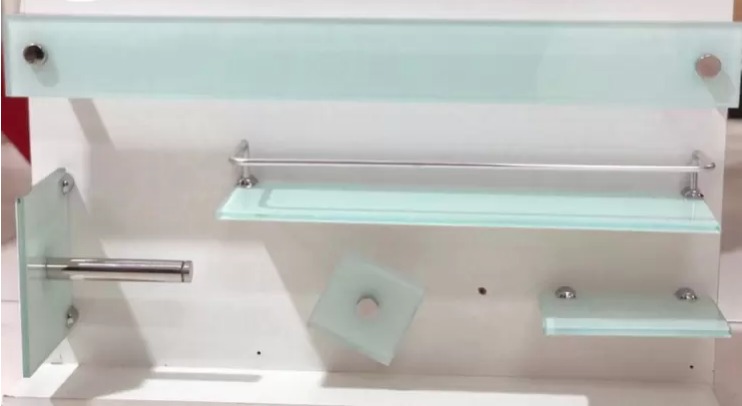 KIT BANHEIRO 5 PEÇAS VIDRO RETO KR BRANCO - VMEX