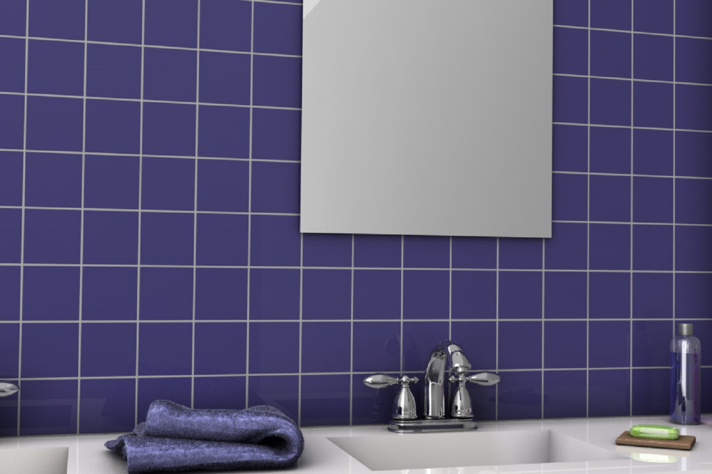 Pastilha 10x10 Telada Azul Cobalto - Comercial - Ceral