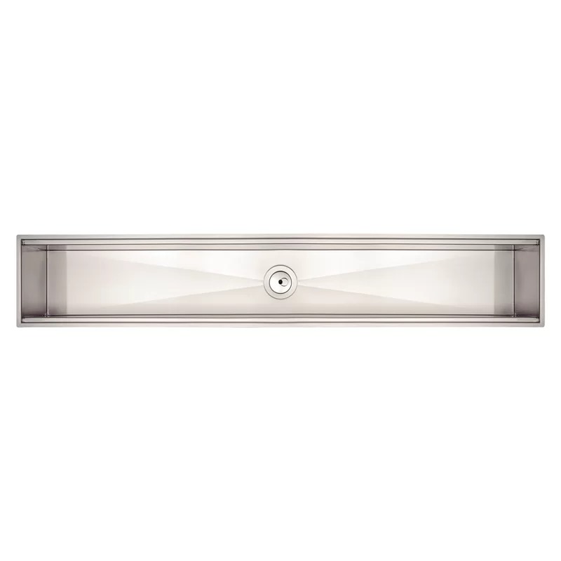 Canal Organizador Tramontina 105cm 94534003 em Aço Inox Scotch Brite 105x18cm