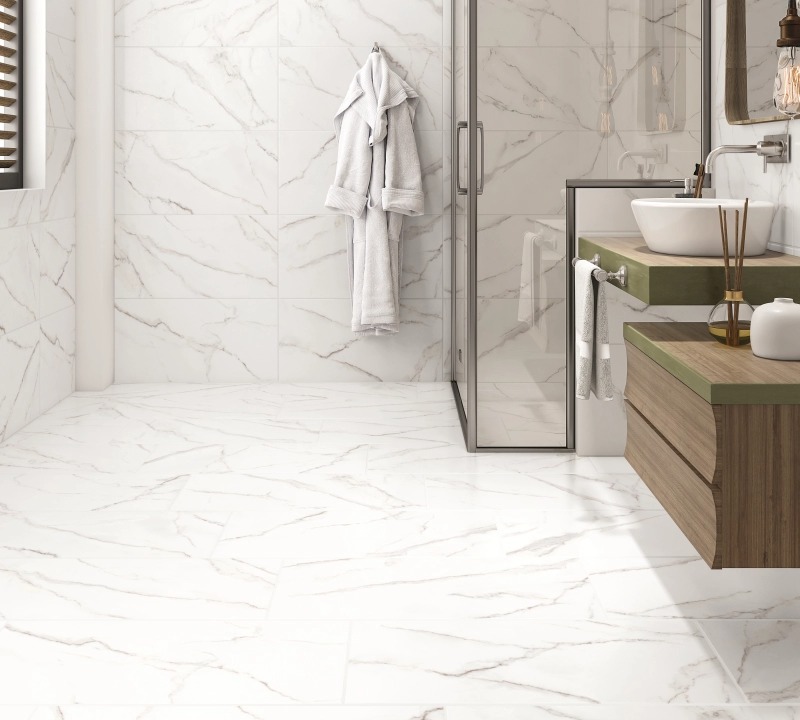 REVESTIMENTO PISO 38X75 38X75 SALAH WHITE - CARMELO FIOR