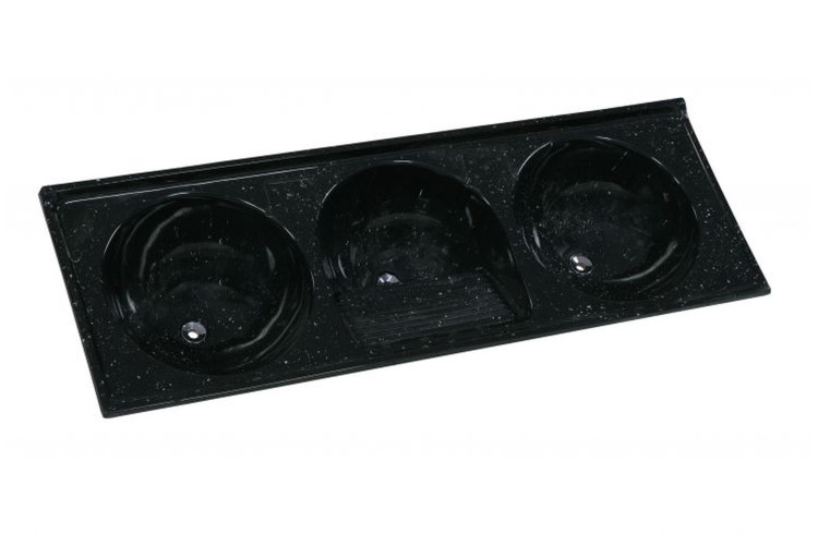 TANQUE SINTÉTICO TRIPLO Nº 4 PRETO – 163x57cm - A.J. RORATO