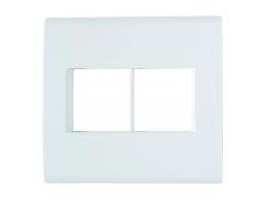Conjunto Liz Placa+Sup 4X4 04-Postos Branco - Tramontina