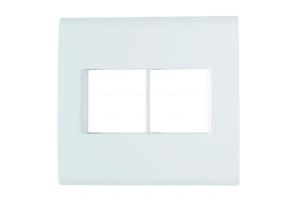 Conjunto Liz Placa+Sup 4X4 04-Postos Branco - Tramontina
