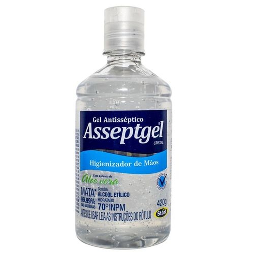 Alcool Gel Cristal 70 Inmp 420g - Asseptgel - Start