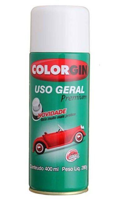 Tinta Spray 400ml Uso Geral - Colorgin - Cores