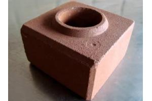 MEIO-TIJOLO ECOLOGICO 12,5X12,5X7cm COM RESISTENCIA DE 6 MPA