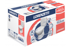 Conjunto Bacia + Caixa Way 3l + Assento + Kit Fixação Branco - Lorenzetti